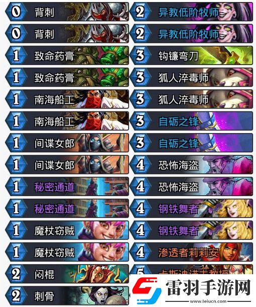 爐石傳說刺客刀賊瓦莉拉卡組怎么樣