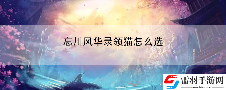 忘川風華錄領貓怎么選