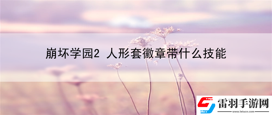 崩壞學園2人形套徽章帶什么技能