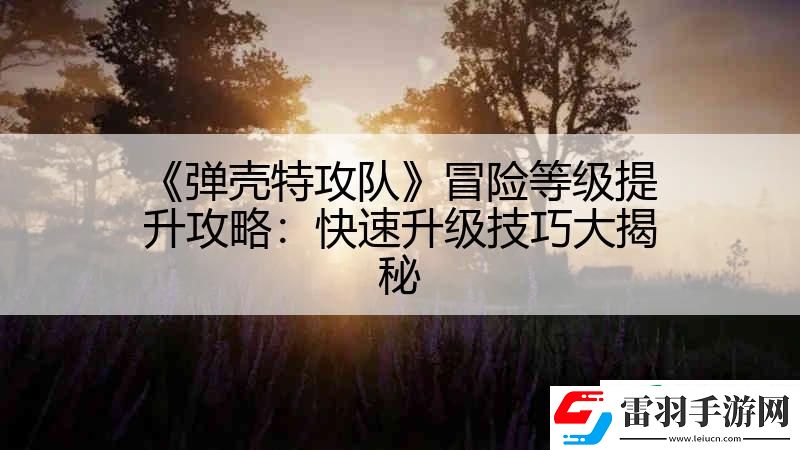 彈殼特攻隊冒險等級提升攻略