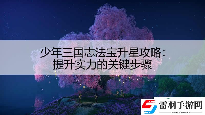 少年三國志法寶升星攻略