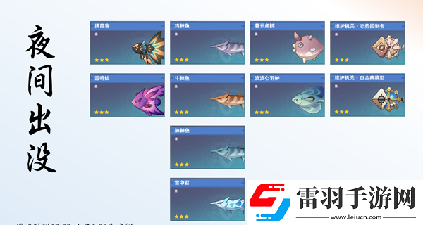 原神提瓦特可釣魚魚種類有多少