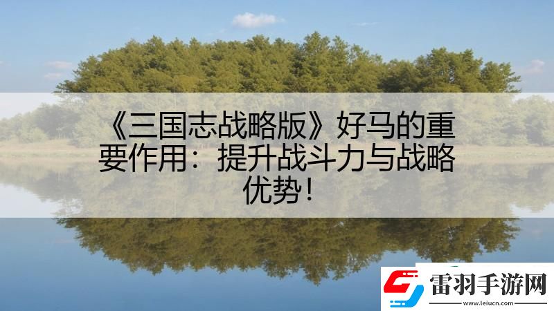 三國志戰略版好**重要作用