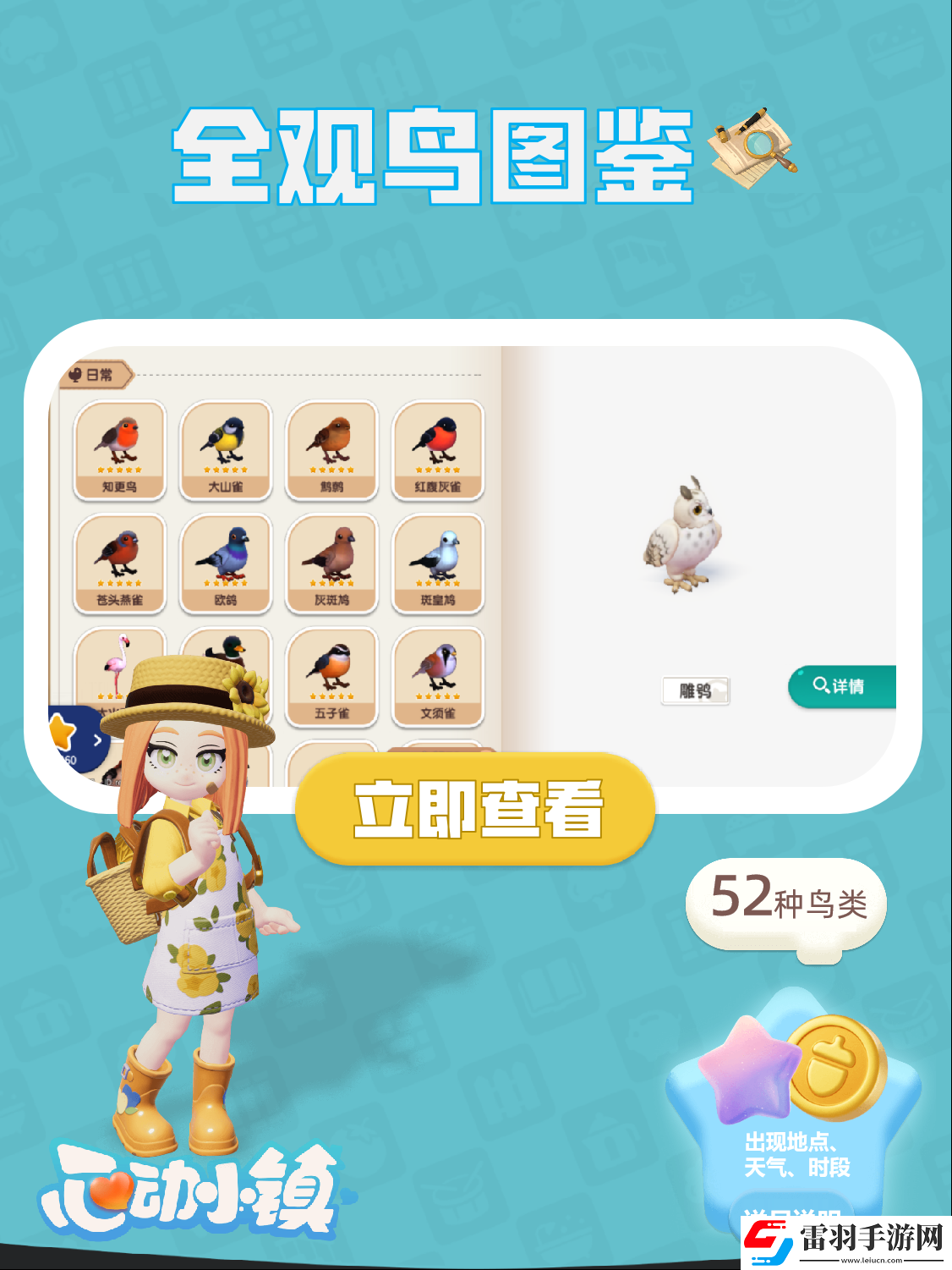 心動小鎮(zhèn)手游觀鳥全圖鑒