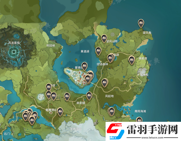 原神蒲公英籽位置圖