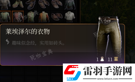 博德之門3萊埃澤爾的衣物介紹