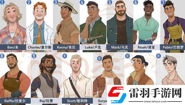 珊瑚島游戲可攻略角色一覽