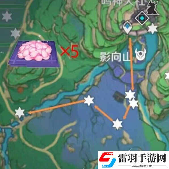 原神神里綾華突破材料緋櫻繡球采集路線一覽