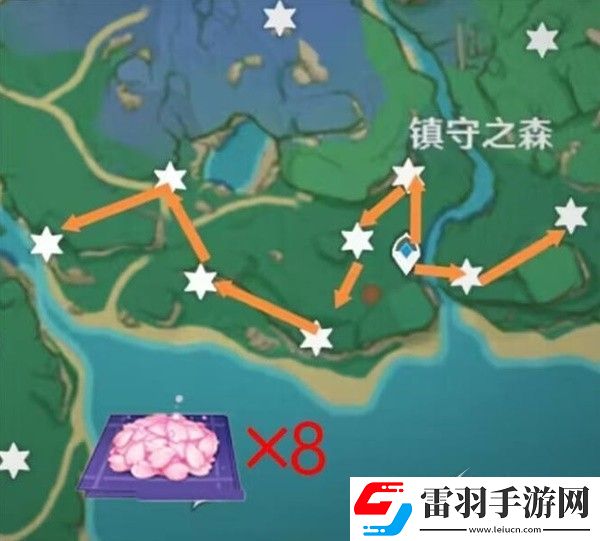 原神神里綾華突破材料緋櫻繡球采集路線一覽