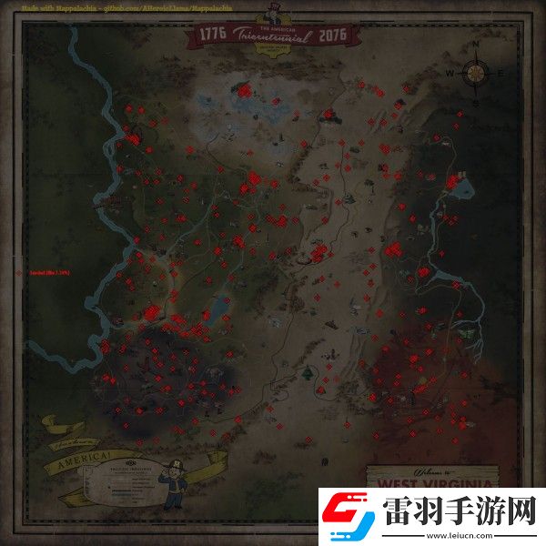 輻射76輻尸人哪里多