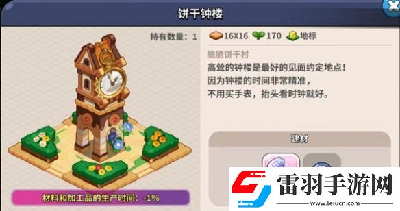 沖呀餅干人王國建筑物功能介紹