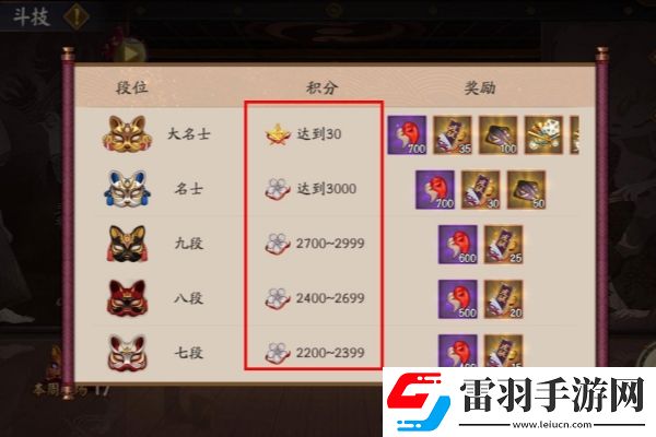 陰陽師8段斗技不掉段嗎