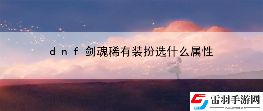 dnf劍魂稀有裝扮選什么屬性