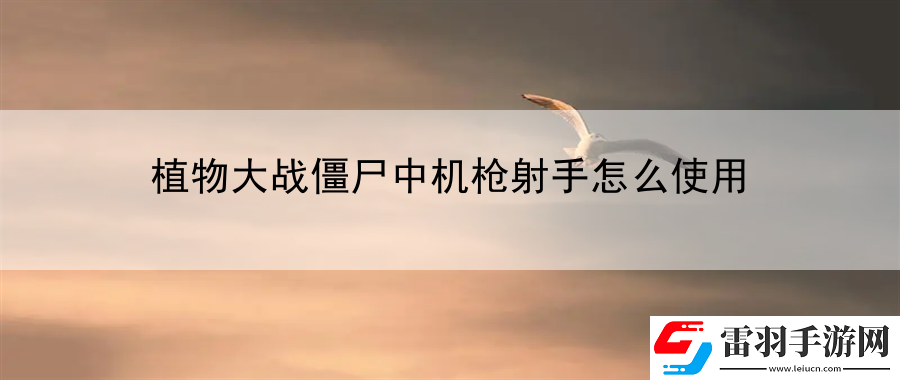 植物大戰(zhàn)僵尸中機槍射手怎么使用