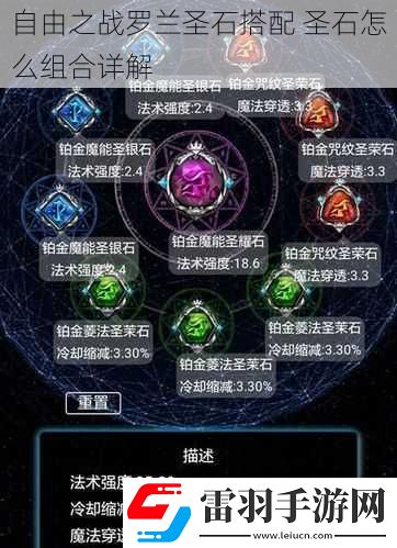 自由之戰羅蘭圣石搭配