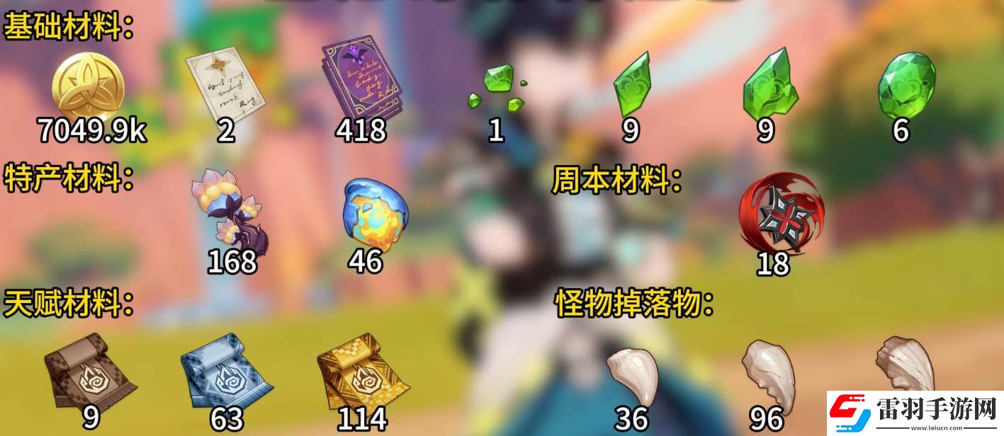 原神基尼奇培養材料匯總