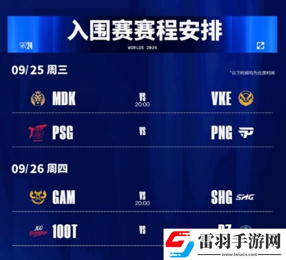 英雄聯盟S14入圍賽賽程公布