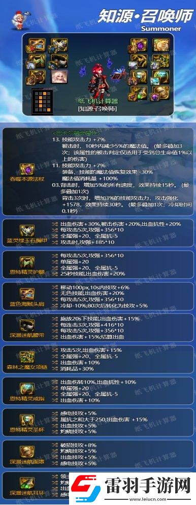 dnf召喚畢業裝備推薦