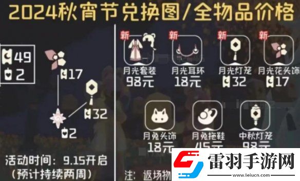 光遇秋宵節持續多久