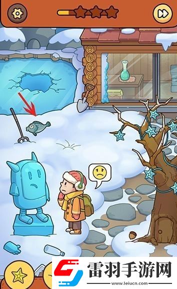 腦洞大偵探怎么通過雪地玩鬧怎么找到魚