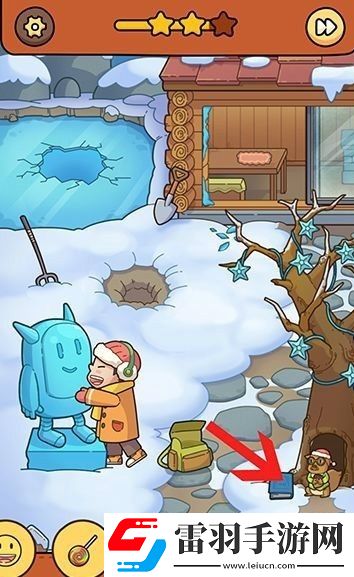 腦洞大偵探怎么通過雪地玩鬧怎么找到魚