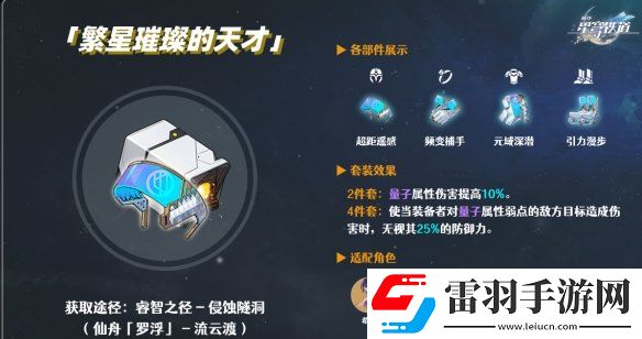 崩壞星穹鐵道全角色遺器搭配