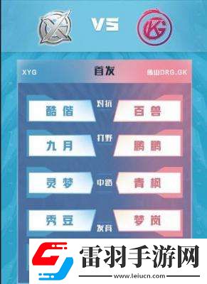 2022王者榮耀kpl夏季賽6月10日首發名單介紹