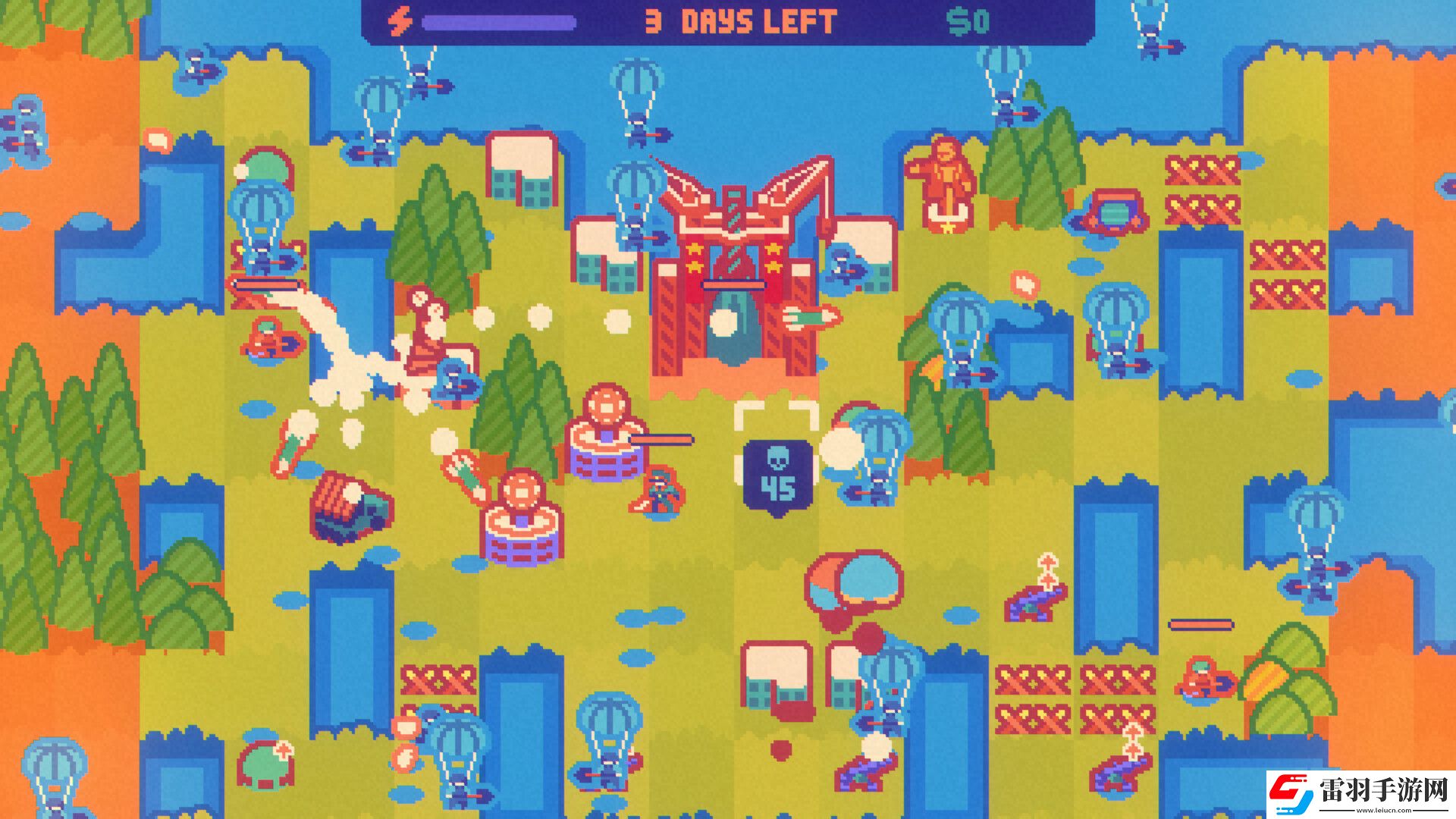 卡通風(fēng)黑色幽默策略建造游戲絕對火箭防衛(wèi)主義上架Steam平臺(tái)