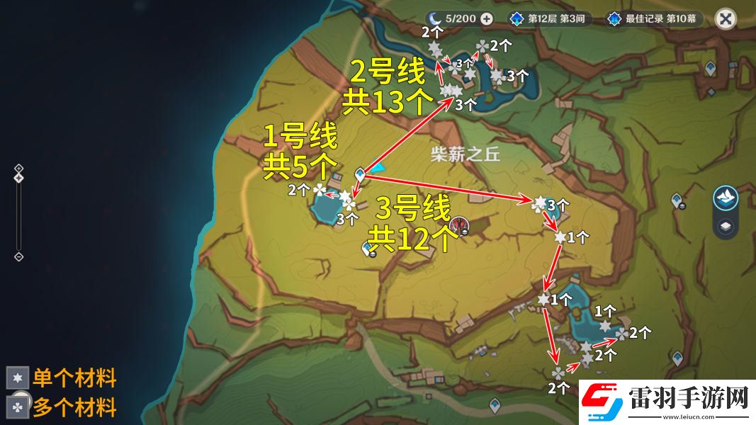 原神灼灼彩菊位置在哪里原神灼灼彩菊采集點采集路線詳解