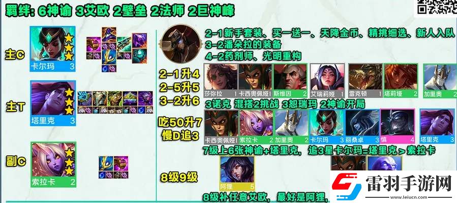 金鏟鏟之戰(zhàn)s9神諭卡爾瑪陣容攻略