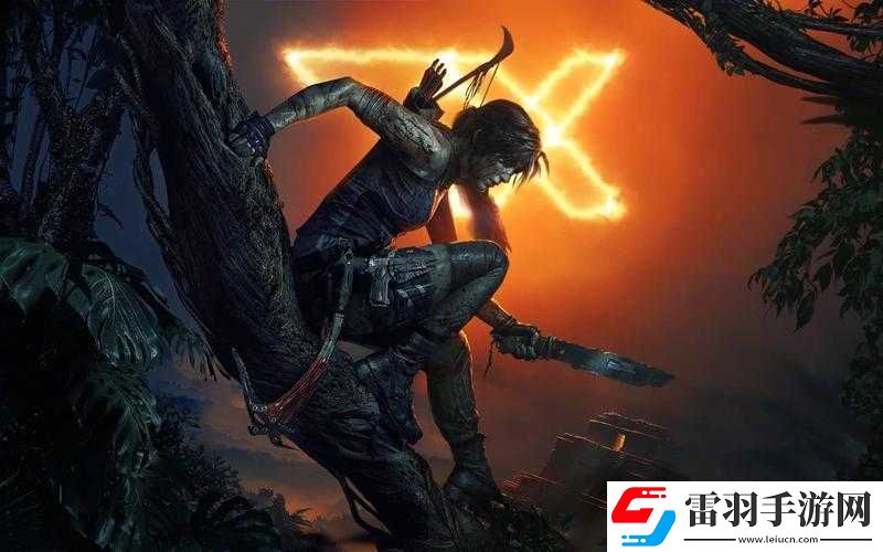 古墓麗影中面對有風的古墓