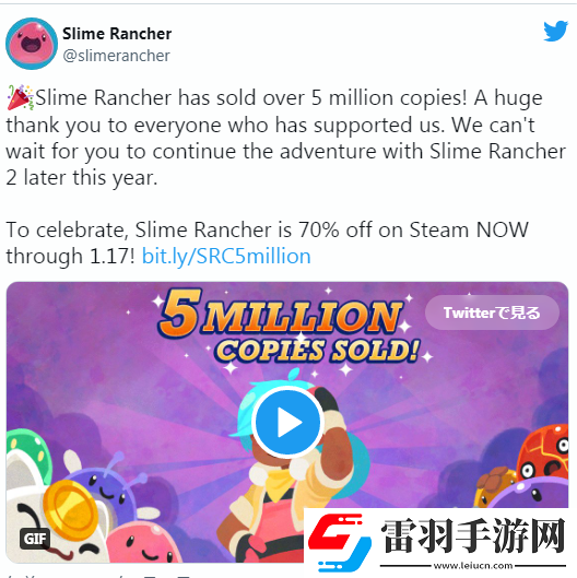 史萊姆牧場銷量破500萬份！Steam開啟限時促銷