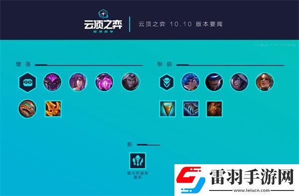 云頂之弈10.10版本更新內容2020年5月14日云頂之弈10.10版本更新公告