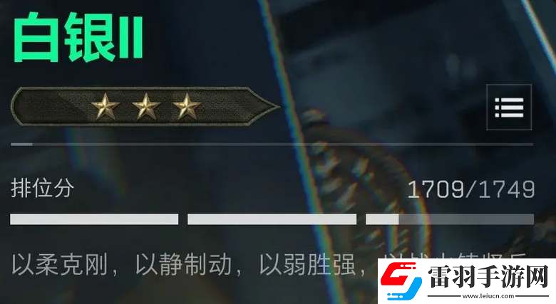 三角洲行動排位段位等級一覽