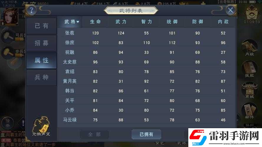 漢王紛爭背景下顏良的培養價值及其技能屬性全面解析