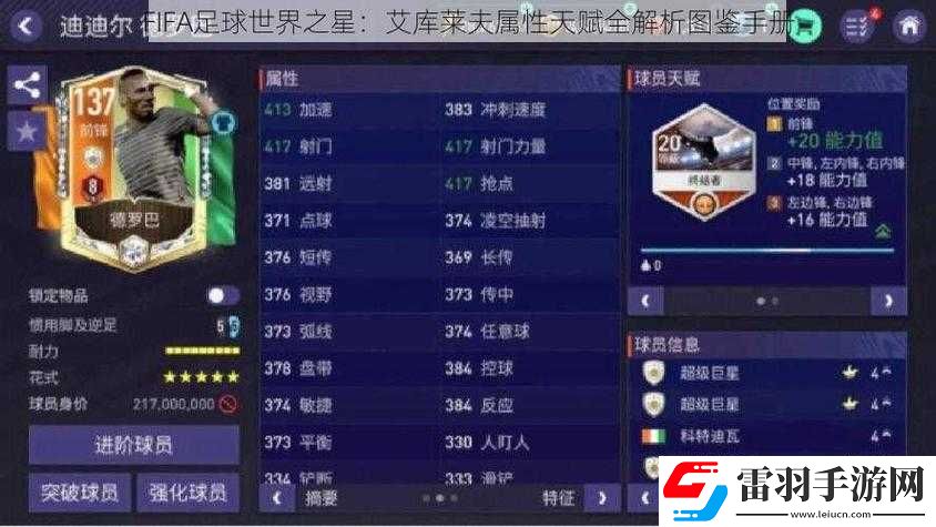 FIFA足球世界羅馬格羅尼全面解析及屬性天賦圖鑒