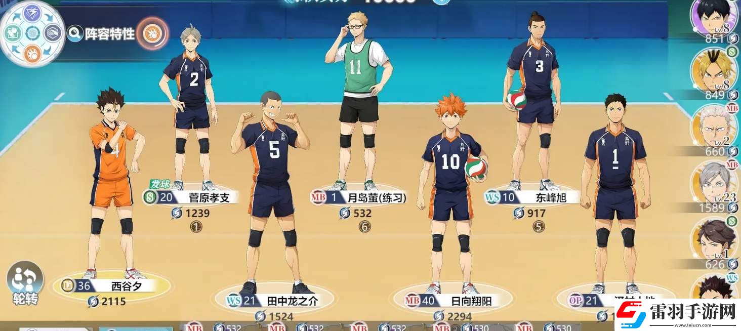 排球少年新的征程陣容怎么搭配