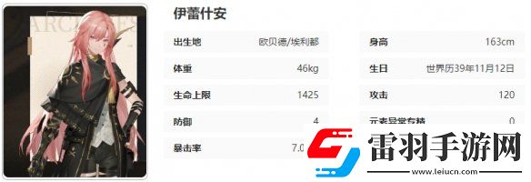 黑色信標伊蕾什安技能是什么