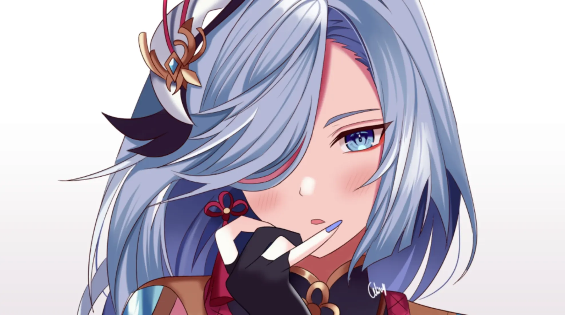 原神申鶴臉紅流口水圖片什么梗申鶴流眼淚翻白眼圖片