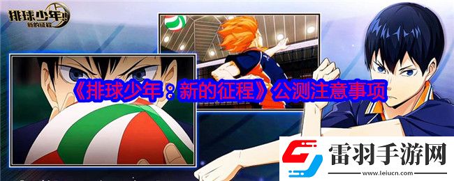 排球少年新的征程公測需要注意什么