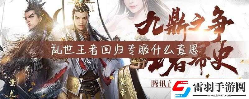 亂世王者回歸專服究竟意味著什么深度解析